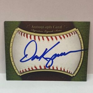 Dave Kingman In Person Autograph Card (063)